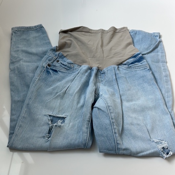 Maternity light denim, extra small skinny jeans - Picture 3 of 4